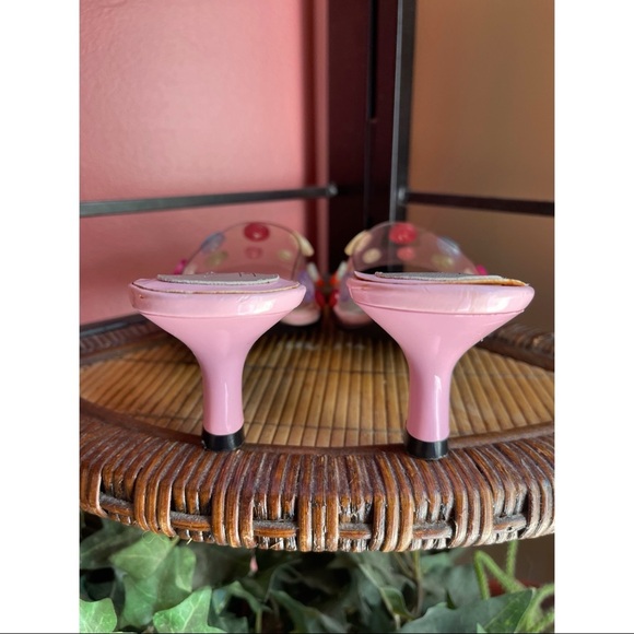 ‼️SOLD‼️VINTAGE Chinese Laundry pink button kitty heelssz6 - Picture 5 of 8